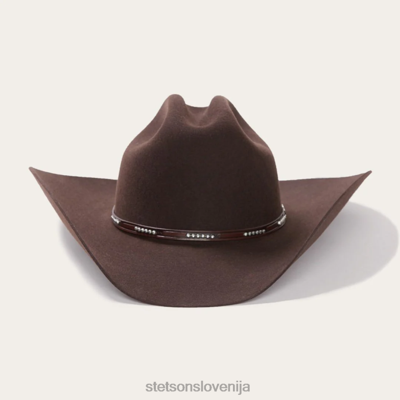 Stetson uniseks 72 llano 4x kavbojski klobuk Z6H8876 čokolada pokrivala