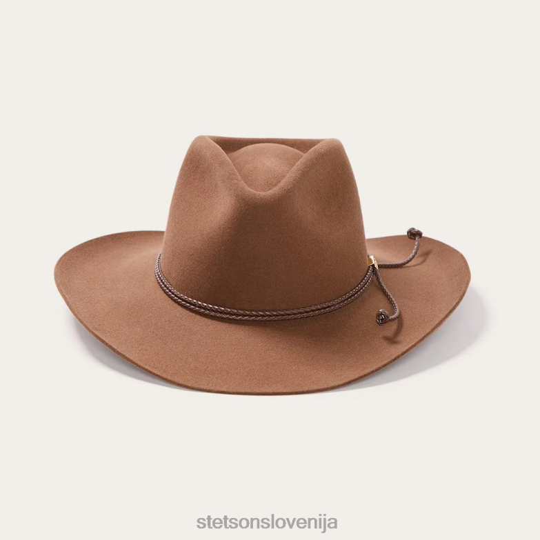 Stetson uniseks carson 6x kavbojski klobuk Z6H8899 želod pokrivala