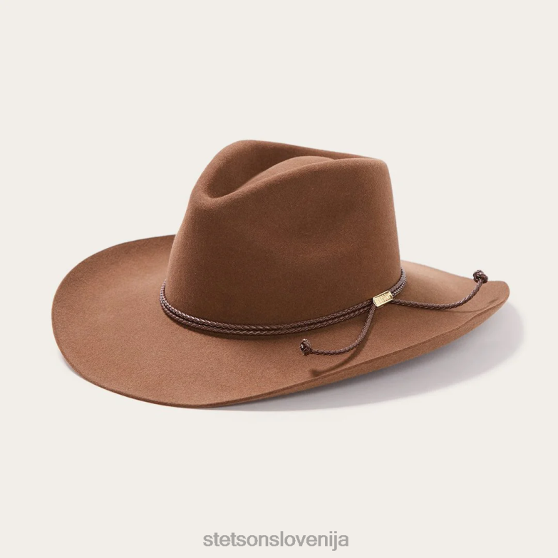 Stetson uniseks carson 6x kavbojski klobuk Z6H8899 želod pokrivala