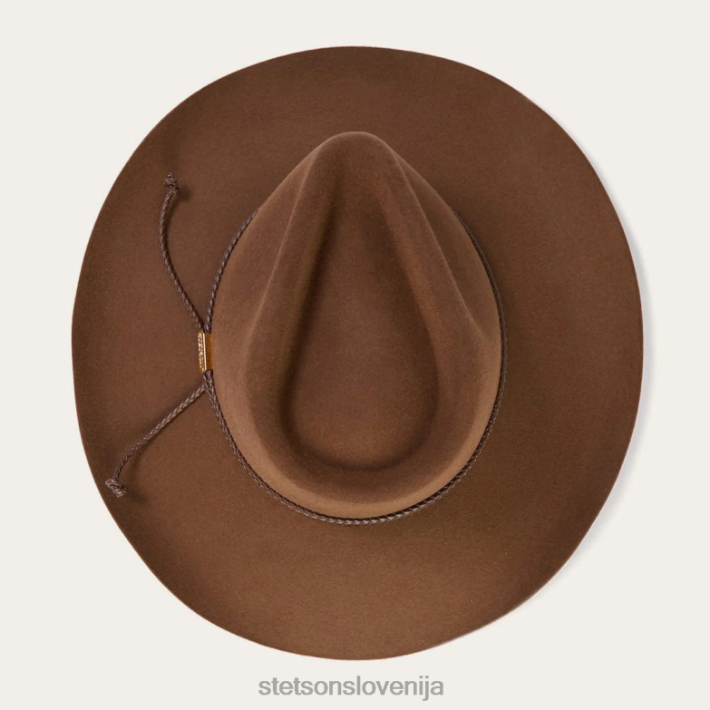Stetson uniseks carson 6x kavbojski klobuk Z6H8899 želod pokrivala