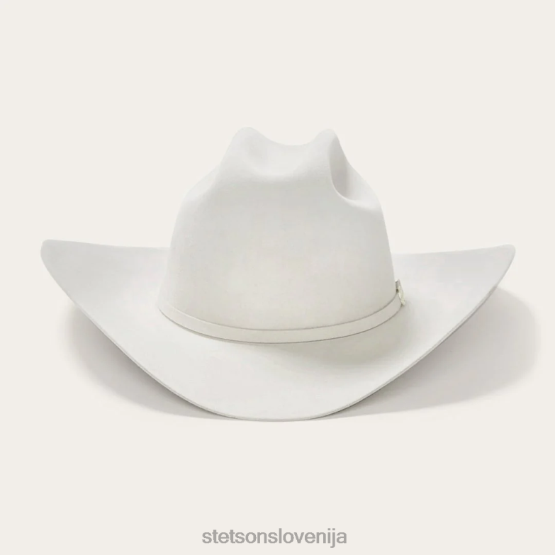 Stetson uniseks deadwood 4x kavbojski klobuk Z6H8828 bela pokrivala