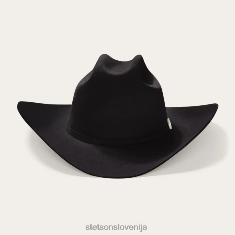 Stetson uniseks deadwood 4x kavbojski klobuk Z6H8829 Črna pokrivala