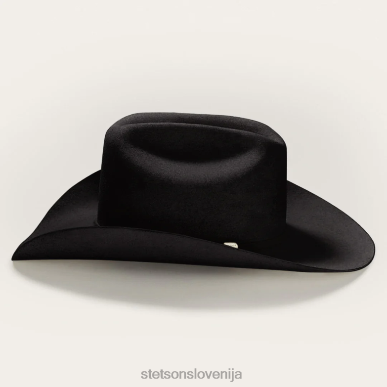 Stetson uniseks deadwood 4x kavbojski klobuk Z6H8829 Črna pokrivala