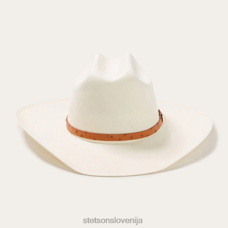 Stetson uniseks el noble 500x slamnati kavbojski klobuk Z6H88131 naravno pokrivala