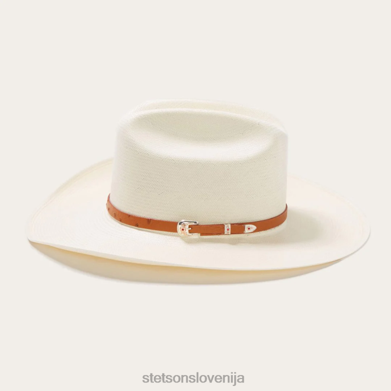 Stetson uniseks el noble 500x slamnati kavbojski klobuk Z6H88131 naravno pokrivala