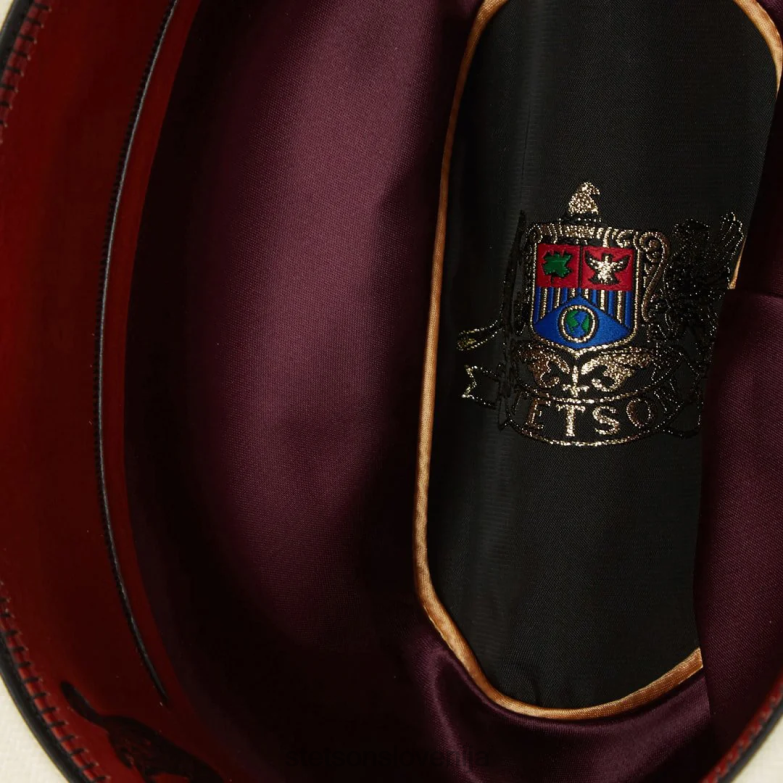 Stetson uniseks el noble 500x slamnati kavbojski klobuk Z6H88131 naravno pokrivala