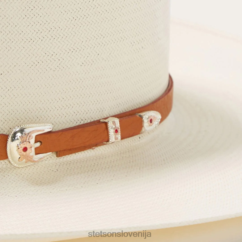 Stetson uniseks el noble 500x slamnati kavbojski klobuk Z6H88131 naravno pokrivala