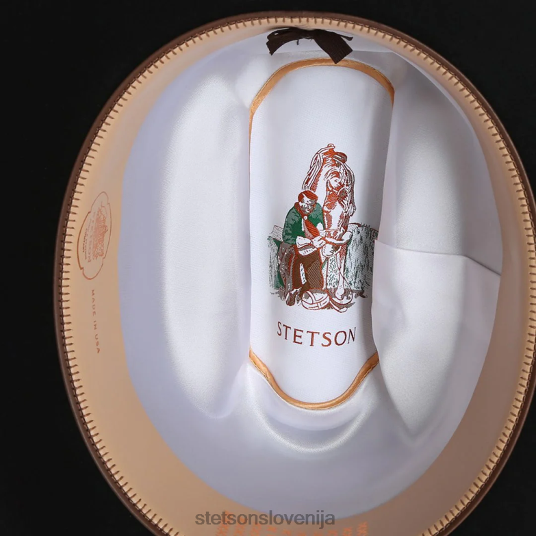 Stetson uniseks el patron 48 premier 30x kavbojski klobuk Z6H88126 Črna pokrivala