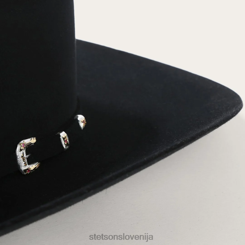 Stetson uniseks el patron 48 premier 30x kavbojski klobuk Z6H88128 srebrnotrebušček pokrivala