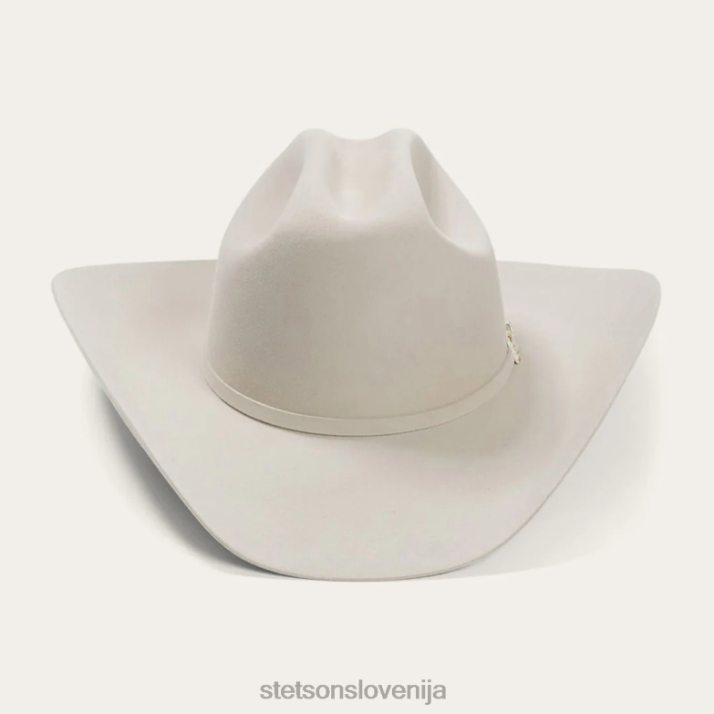 Stetson uniseks el patron 75 premier 30x kavbojski klobuk Z6H88122 srebrnotrebušček pokrivala