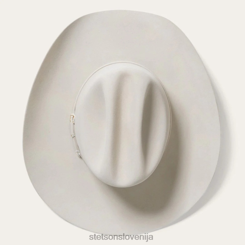 Stetson uniseks el patron 75 premier 30x kavbojski klobuk Z6H88122 srebrnotrebušček pokrivala