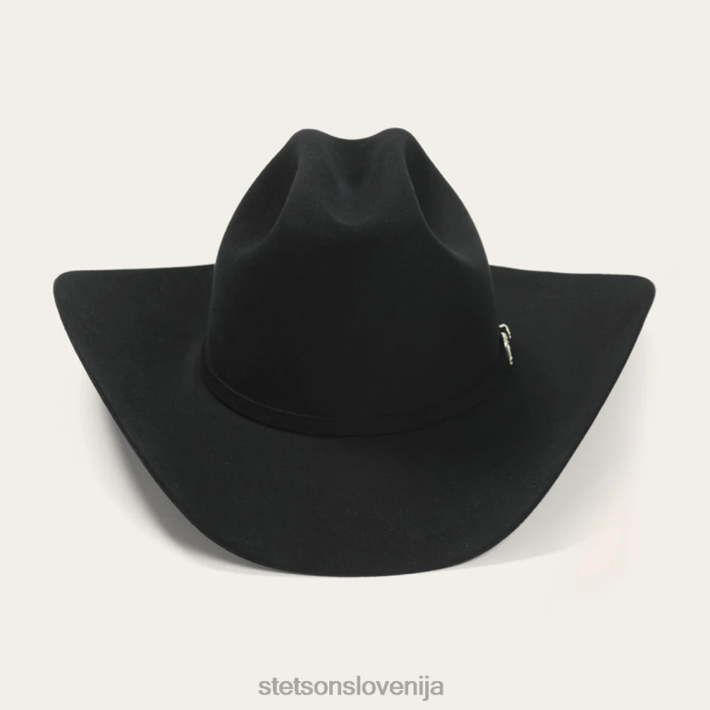 Stetson uniseks el patron 75 premier 30x kavbojski klobuk Z6H88136 Črna pokrivala