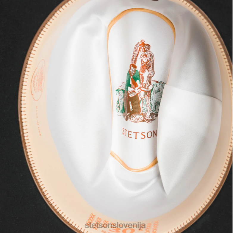 Stetson uniseks el patron 75 premier 30x kavbojski klobuk Z6H88136 Črna pokrivala