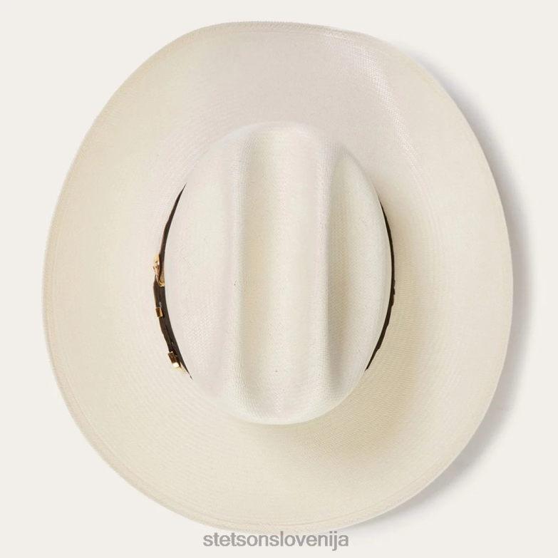 Stetson uniseks evilla de oro 1000x slamnati kavbojski klobuk Z6H88173 naravno pokrivala