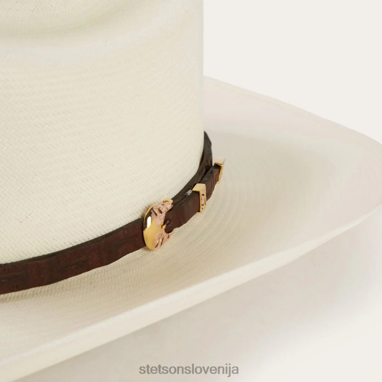 Stetson uniseks evilla de oro 1000x slamnati kavbojski klobuk Z6H88173 naravno pokrivala