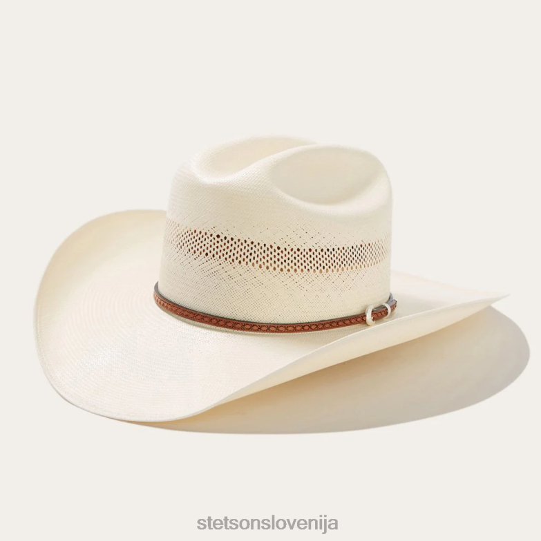 Stetson uniseks grifon 100x slamnati kavbojski klobuk Z6H88177 naravno pokrivala