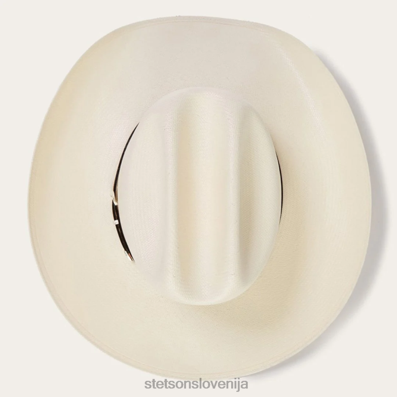 Stetson uniseks grifon 100x slamnati kavbojski klobuk Z6H88177 naravno pokrivala
