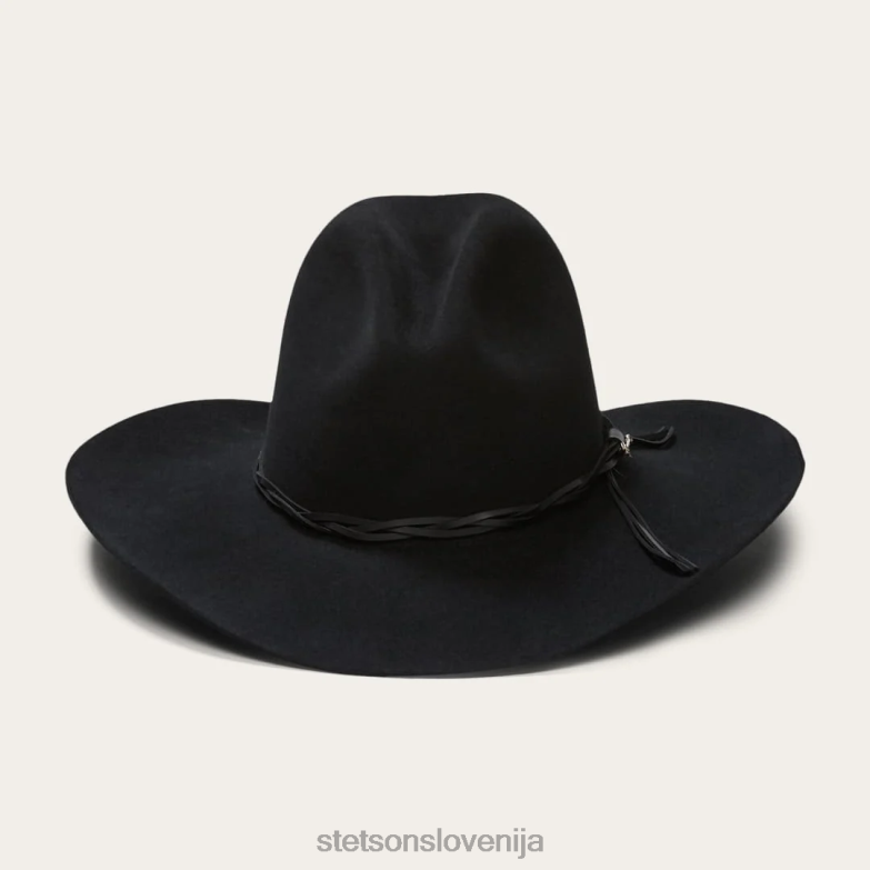 Stetson uniseks gus 6x kavbojski klobuk Z6H8820 Črna pokrivala