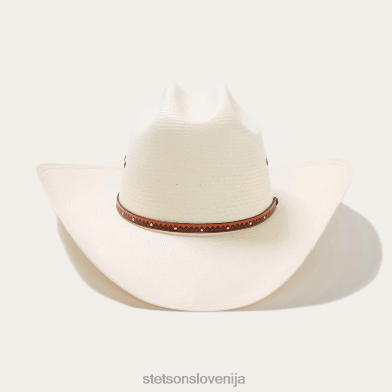 Stetson uniseks haywood 10x slamnati kavbojski klobuk Z6H88178 naravno pokrivala