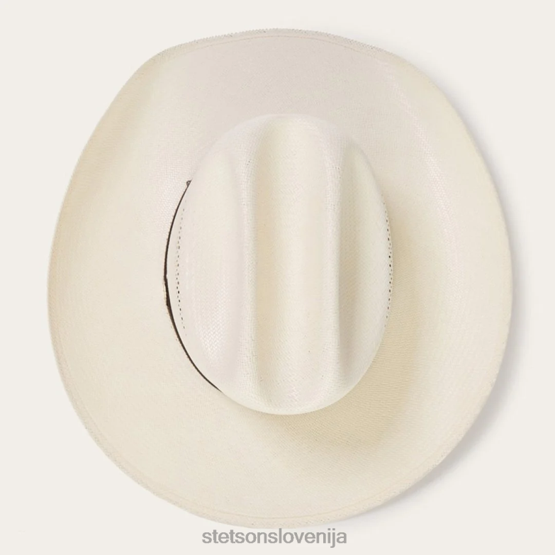Stetson uniseks lobo 10x slamnati kavbojski klobuk Z6H88140 naravno pokrivala