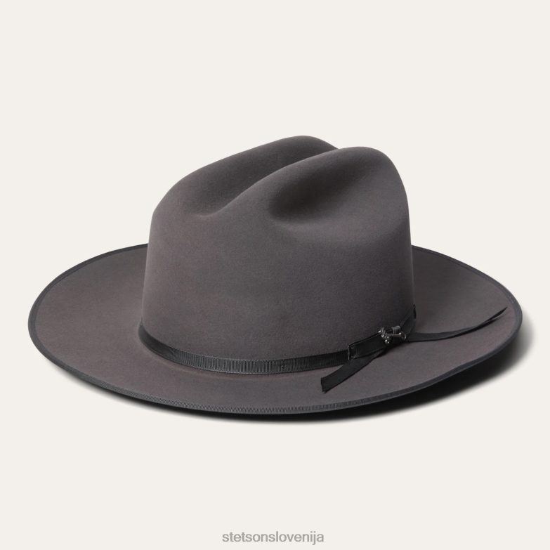 Stetson uniseks odprta cesta 6x kavbojski klobuk Z6H88103 karibu pokrivala