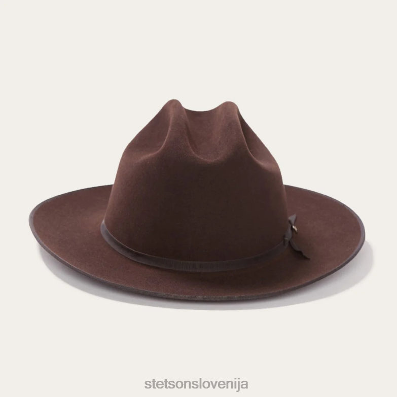 Stetson uniseks odprta cesta 6x kavbojski klobuk Z6H8865 čokolada pokrivala