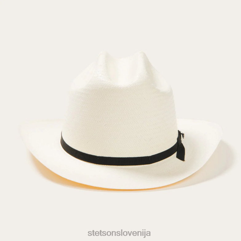 Stetson uniseks odprta cesta 6x slamnati kavbojski klobuk Z6H88142 naravno pokrivala