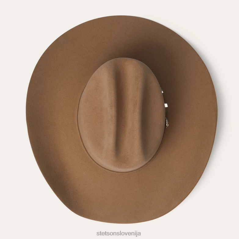 Stetson uniseks shasta 10x premier kavbojski klobuk Z6H88112 Črna pokrivala