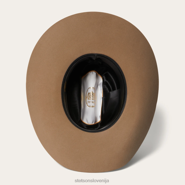 Stetson uniseks shasta 10x premier kavbojski klobuk Z6H88112 Črna pokrivala