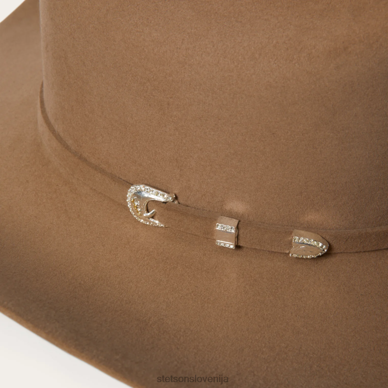 Stetson uniseks shasta 10x premier kavbojski klobuk Z6H88112 Črna pokrivala