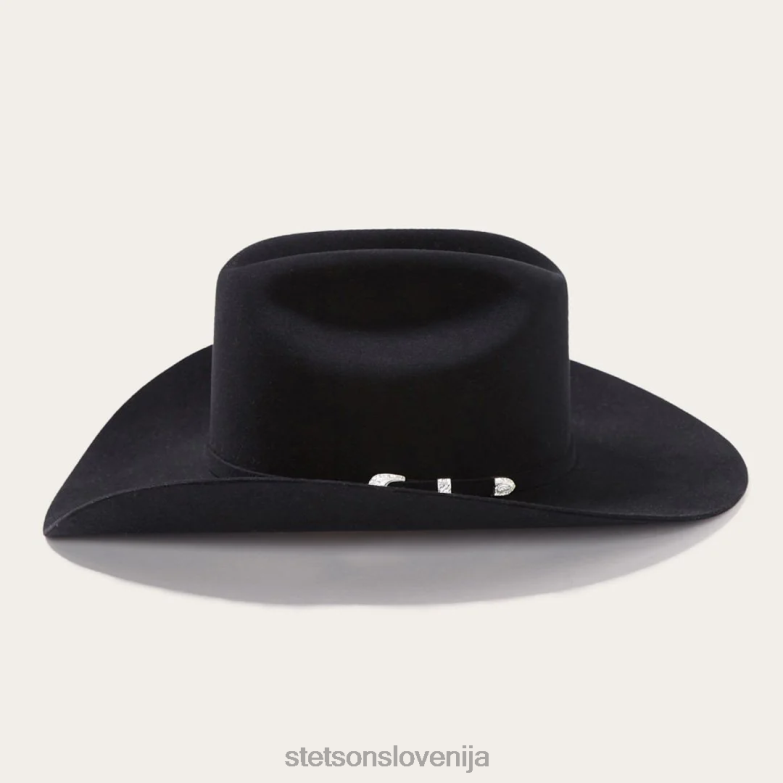 Stetson uniseks shasta 10x premier kavbojski klobuk Z6H883 Črna pokrivala