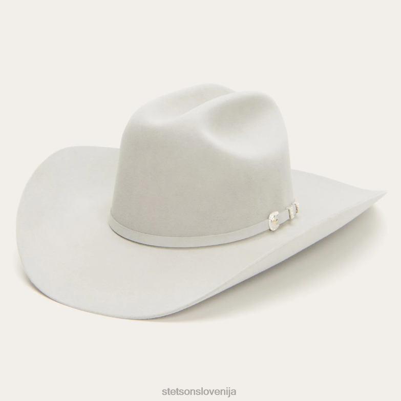 Stetson uniseks shasta 10x premier kavbojski klobuk Z6H884 megleno siva pokrivala