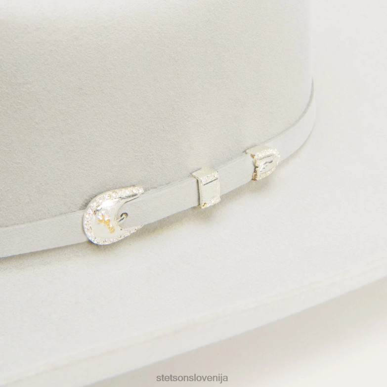 Stetson uniseks shasta 10x premier kavbojski klobuk Z6H884 megleno siva pokrivala