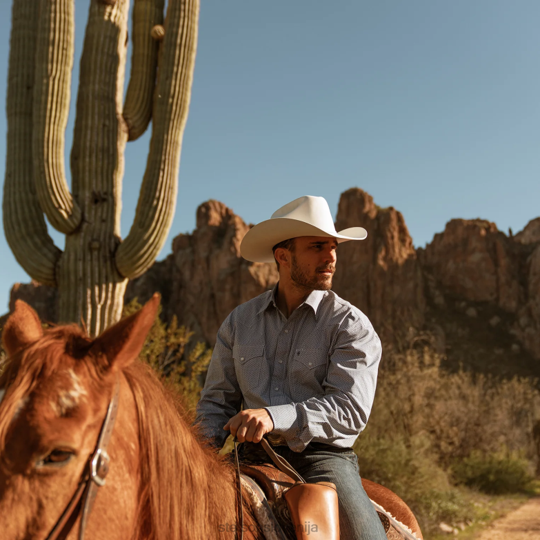 Stetson uniseks shasta 10x premier kavbojski klobuk Z6H8868 bela pokrivala