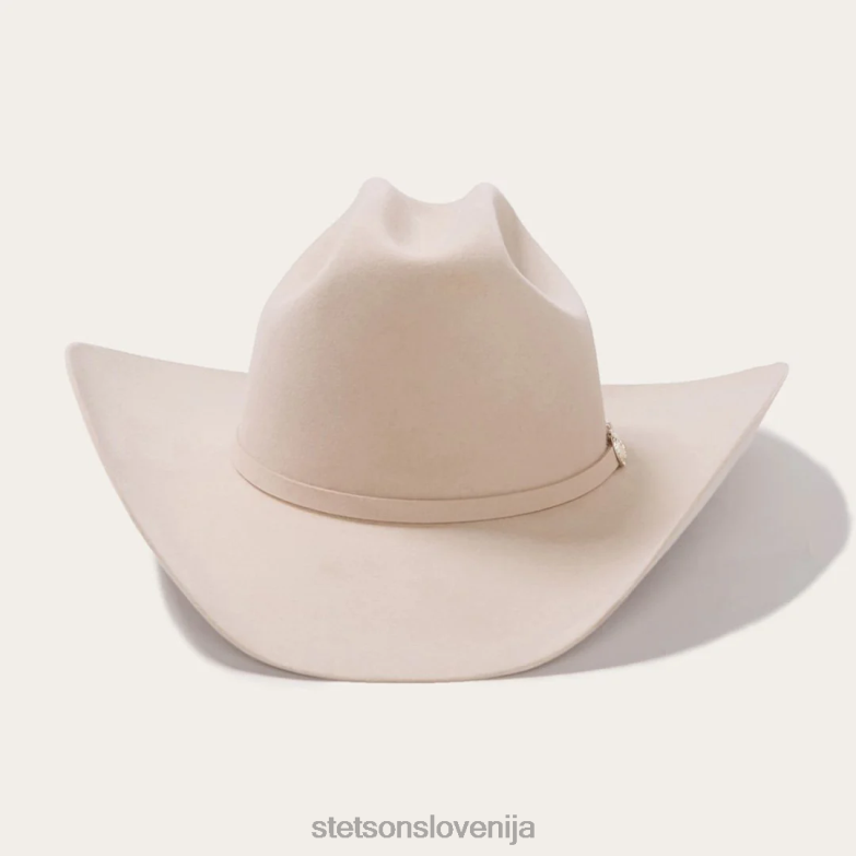 Stetson uniseks shasta 10x premier kavbojski klobuk Z6H888 srebrnotrebušček pokrivala