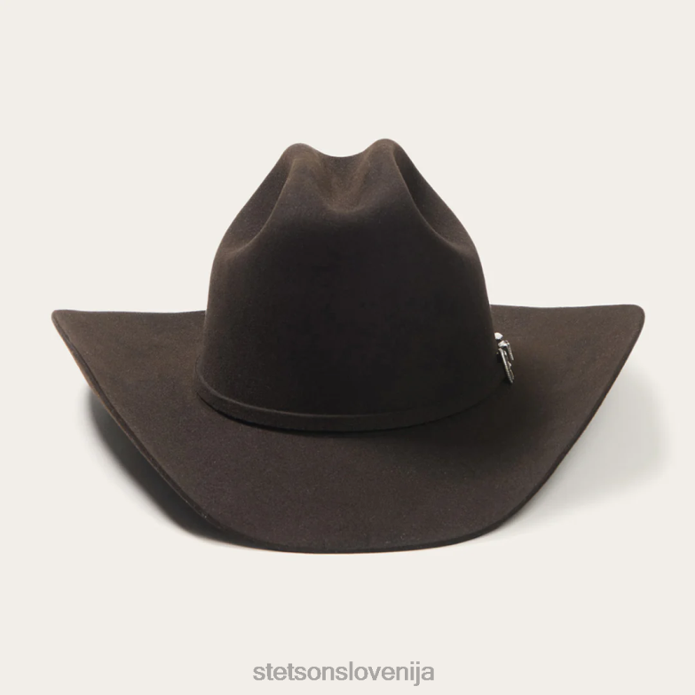 Stetson uniseks skyline 6x kavbojski klobuk Z6H88106 Črna pokrivala
