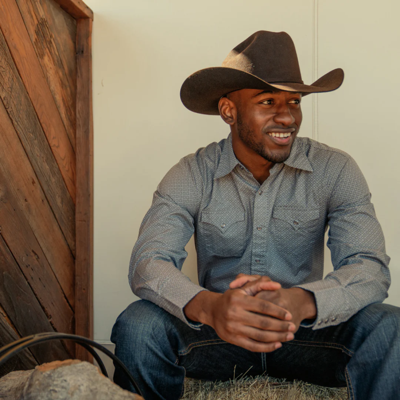 Stetson uniseks skyline 6x kavbojski klobuk Z6H88106 Črna pokrivala