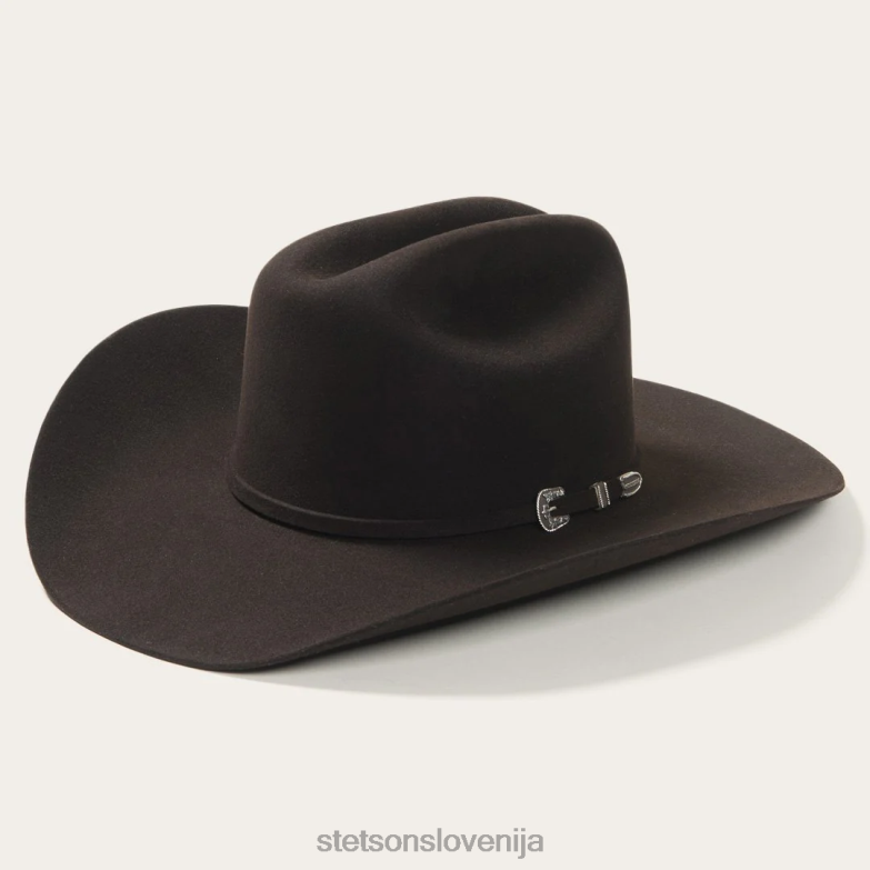 Stetson uniseks skyline 6x kavbojski klobuk Z6H88106 Črna pokrivala