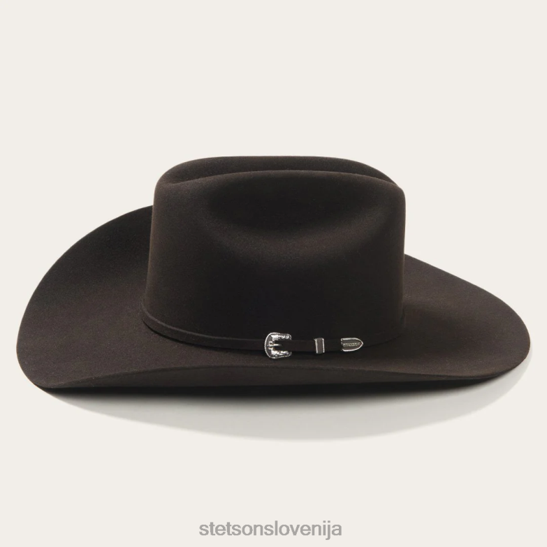 Stetson uniseks skyline 6x kavbojski klobuk Z6H88106 Črna pokrivala
