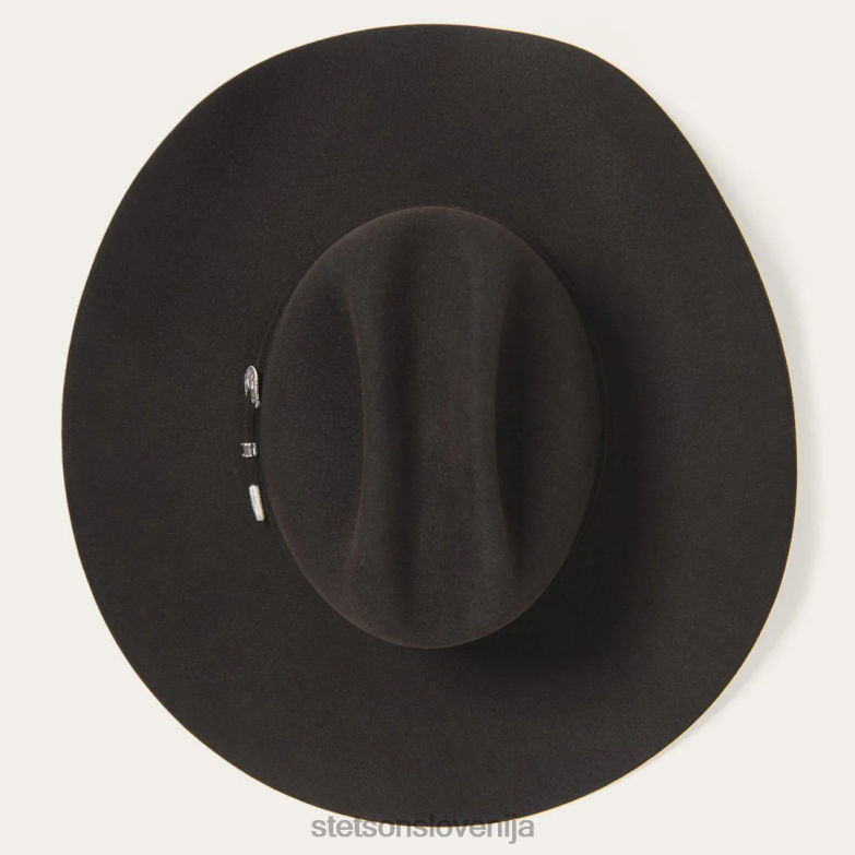 Stetson uniseks skyline 6x kavbojski klobuk Z6H88106 Črna pokrivala