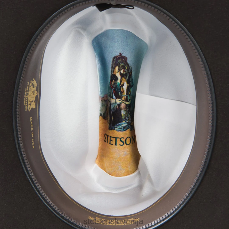 Stetson uniseks skyline 6x kavbojski klobuk Z6H88106 Črna pokrivala