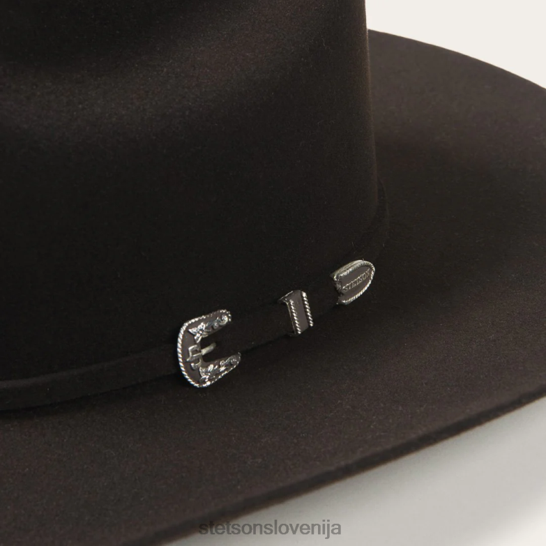 Stetson uniseks skyline 6x kavbojski klobuk Z6H88106 Črna pokrivala