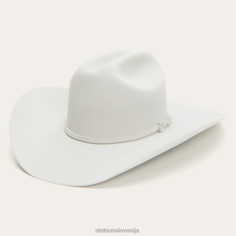 Stetson uniseks skyline 6x kavbojski klobuk Z6H88107 srebrno siva pokrivala