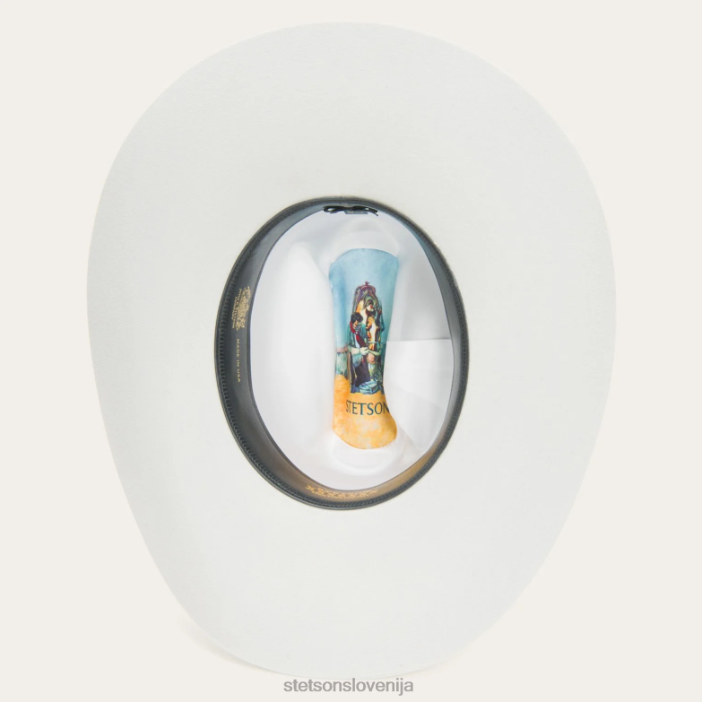 Stetson uniseks skyline 6x kavbojski klobuk Z6H88107 srebrno siva pokrivala