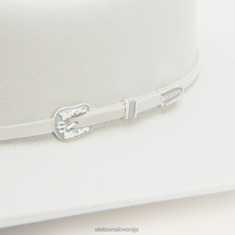 Stetson uniseks skyline 6x kavbojski klobuk Z6H88107 srebrno siva pokrivala