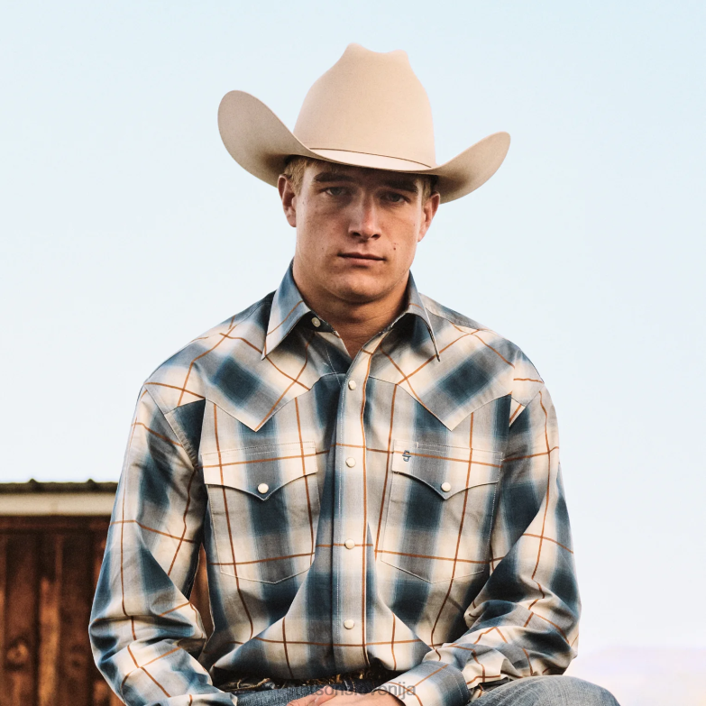 Stetson uniseks skyline 6x kavbojski klobuk Z6H885 srebrnotrebušček pokrivala