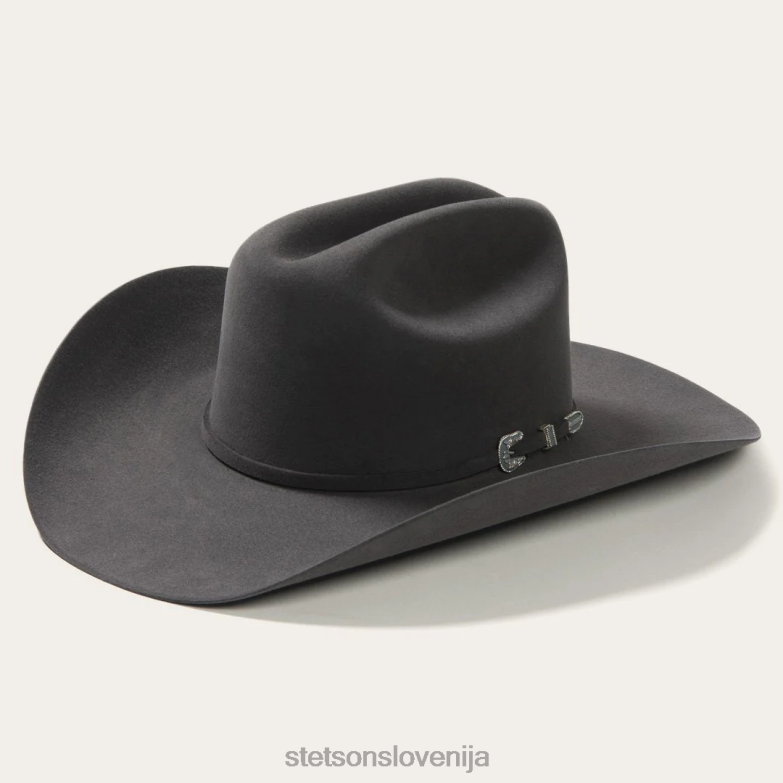 Stetson uniseks skyline 6x kavbojski klobuk Z6H8869 granit pokrivala