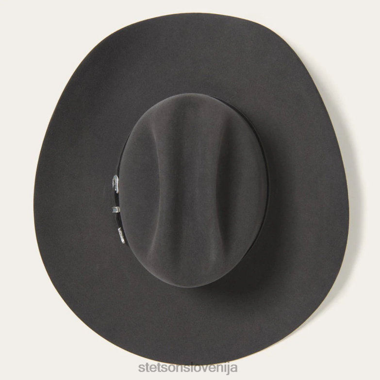 Stetson uniseks skyline 6x kavbojski klobuk Z6H8869 granit pokrivala