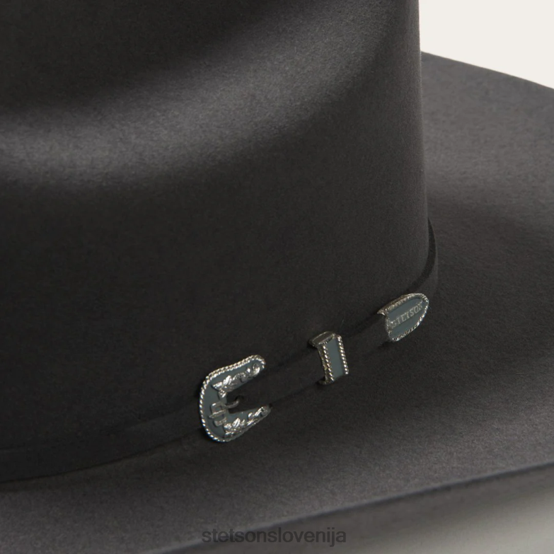 Stetson uniseks skyline 6x kavbojski klobuk Z6H8869 granit pokrivala