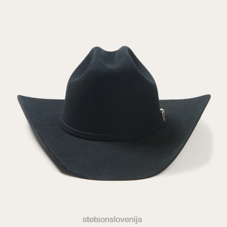 Stetson uniseks skyline 6x kavbojski klobuk Z6H887 Črna pokrivala